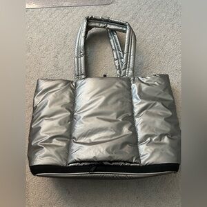 Luka Expandable Laptop Tote in Gunmetal